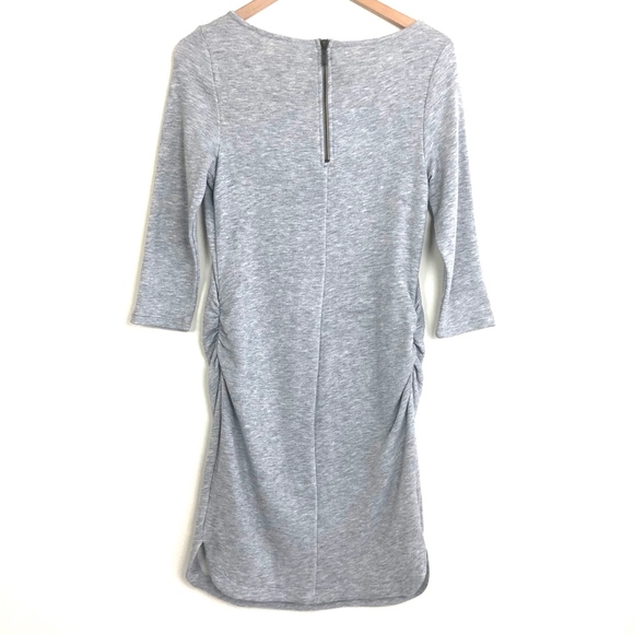 OLD NAVY Heather Grey Maternity Fleece Midi Dress - Picture 3 of 5